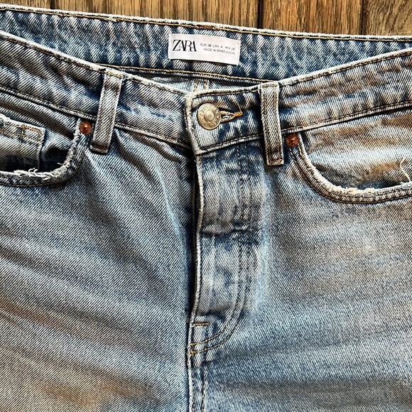 Zara White Label Button fly jeans, Size 4 - Picture 2 of 5